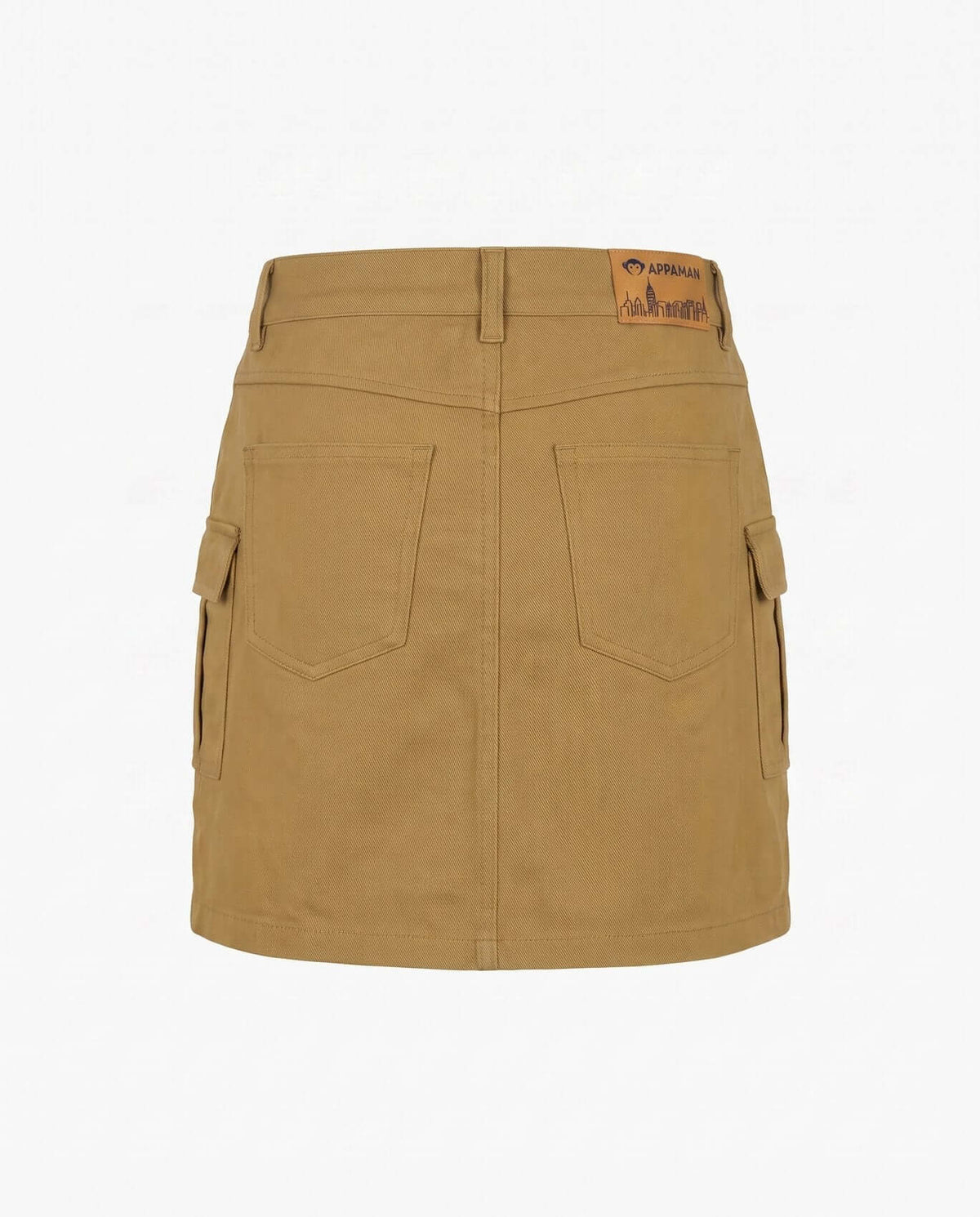 Camel Twill Yara Cargo Skirt