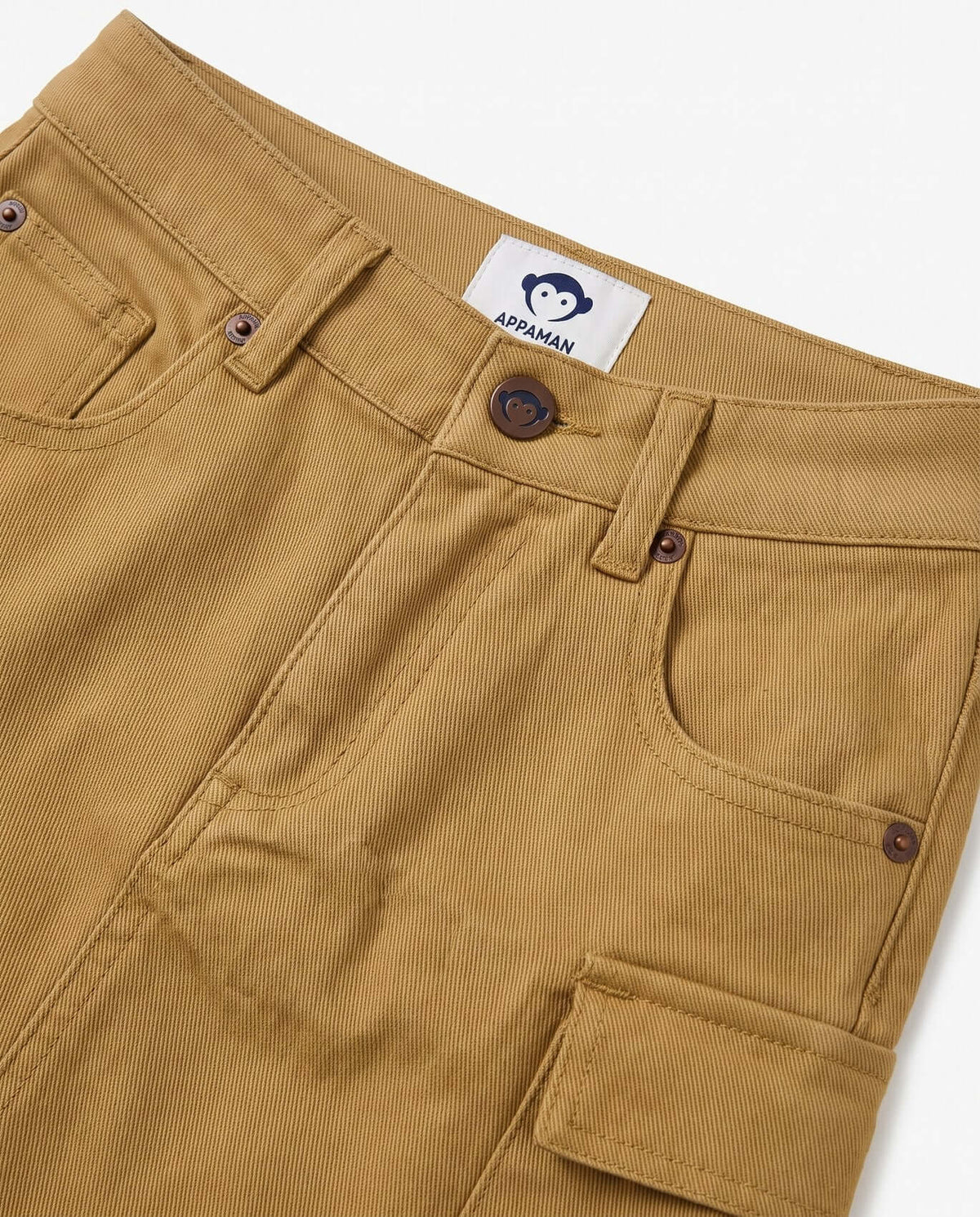 Camel Twill Yara Cargo Skirt