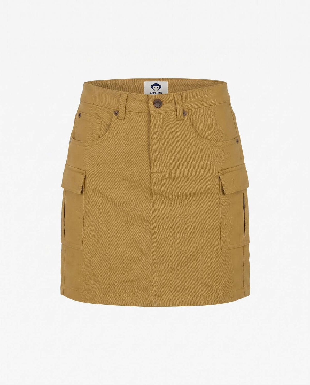 Camel Twill Yara Cargo Skirt