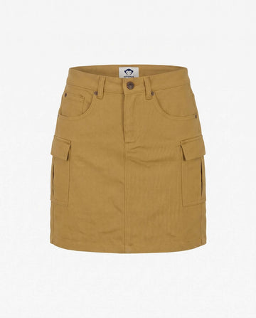 Camel Twill Yara Cargo Skirt