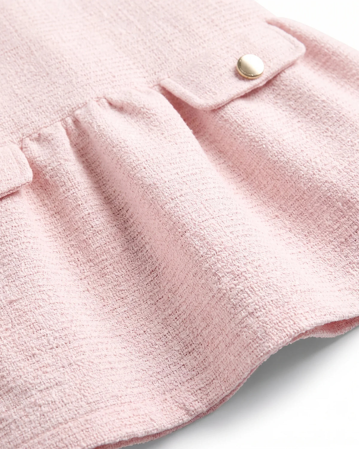 Pink Long Sleeve Drop Waist Dress