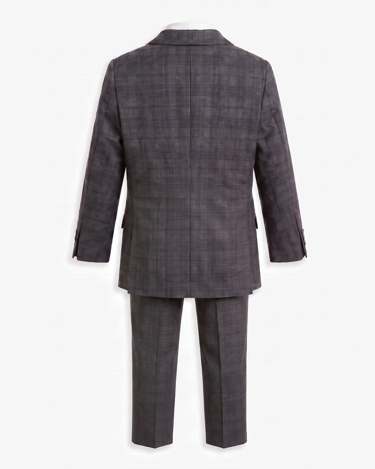 Gentleman's Plaid Stretchy Mod Suit
