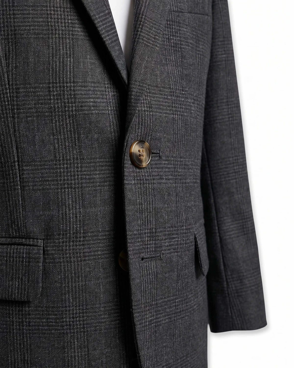 Gentleman's Plaid Stretchy Mod Suit