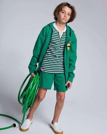 Garden Green Stripe Hilltop Henley