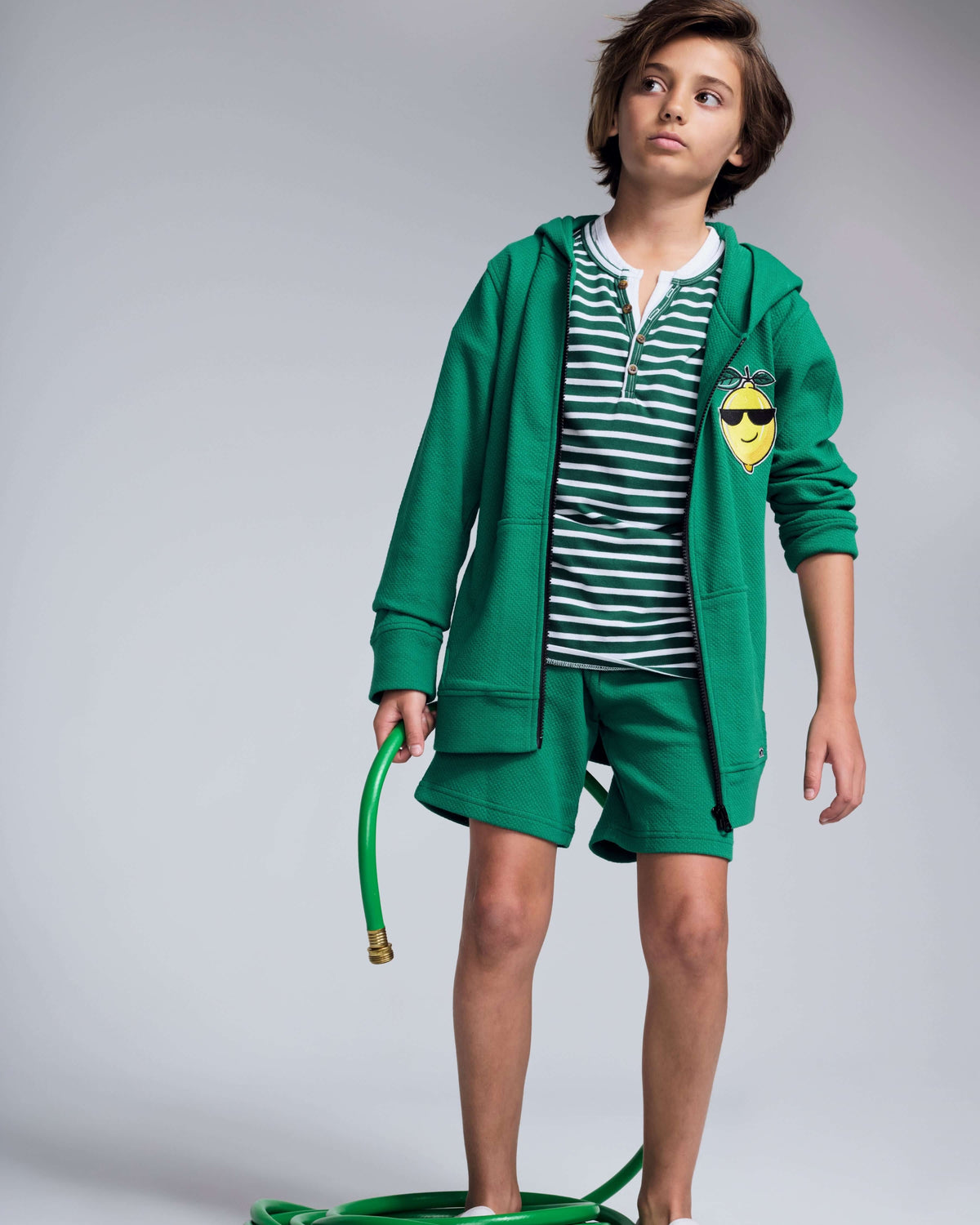Garden Green Stripe Hilltop Henley