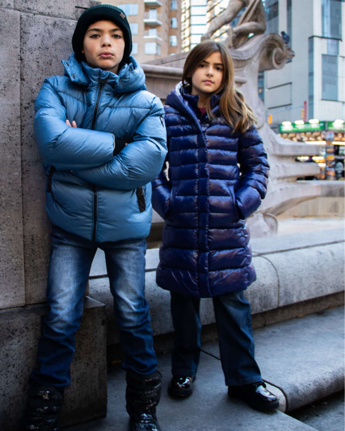 Blue Lovi Long Puffer