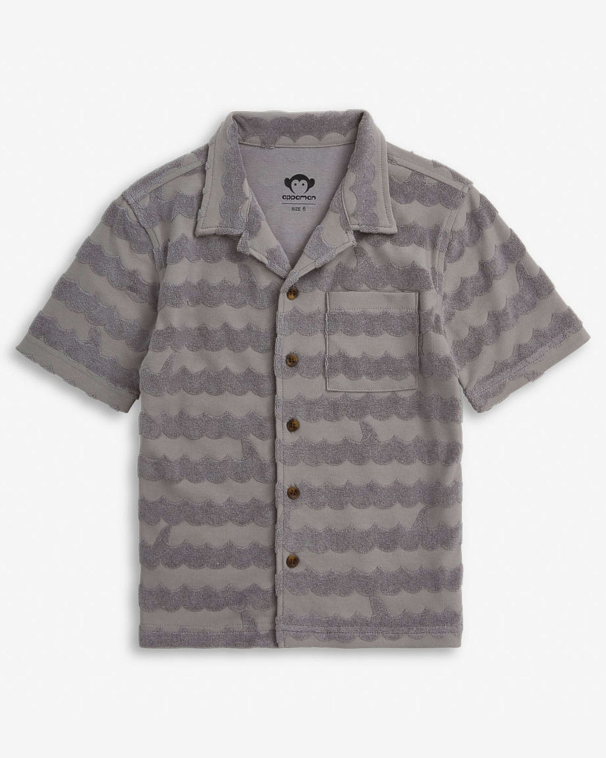 Grey Terry Resort Shirt