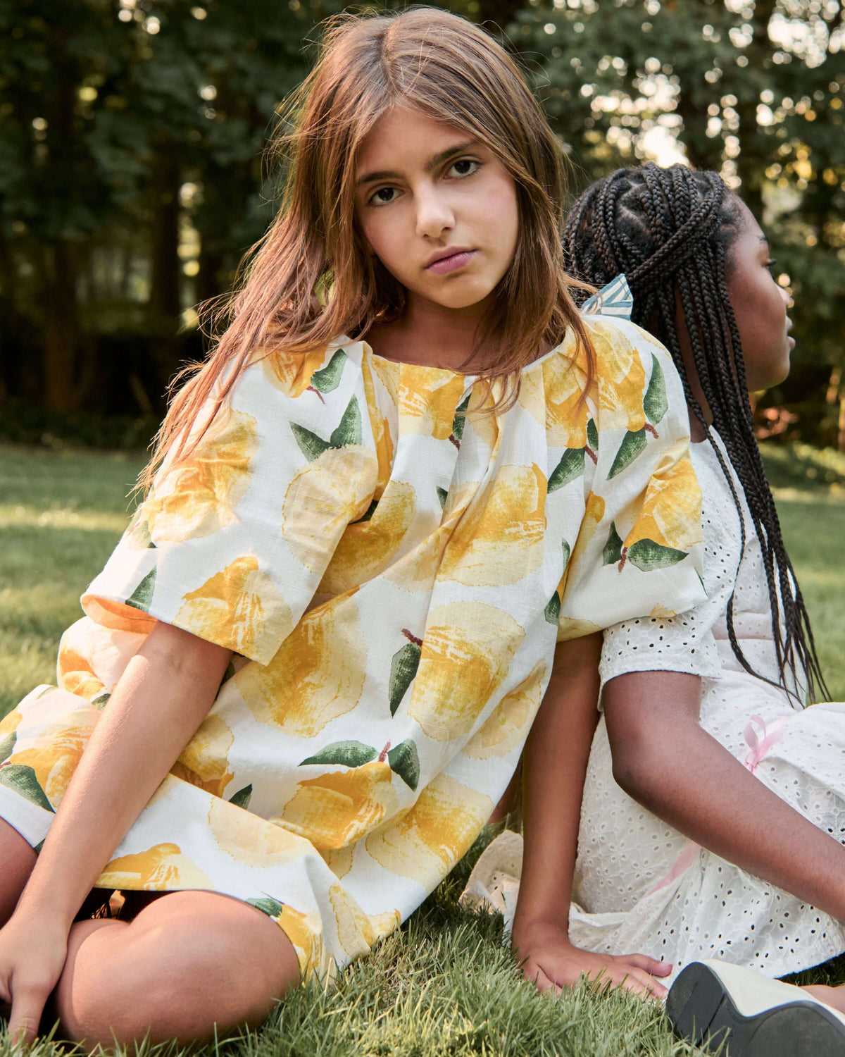 Lemons Puff Dress