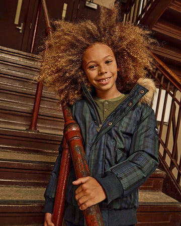Black Watch Tartan City Transit Coat
