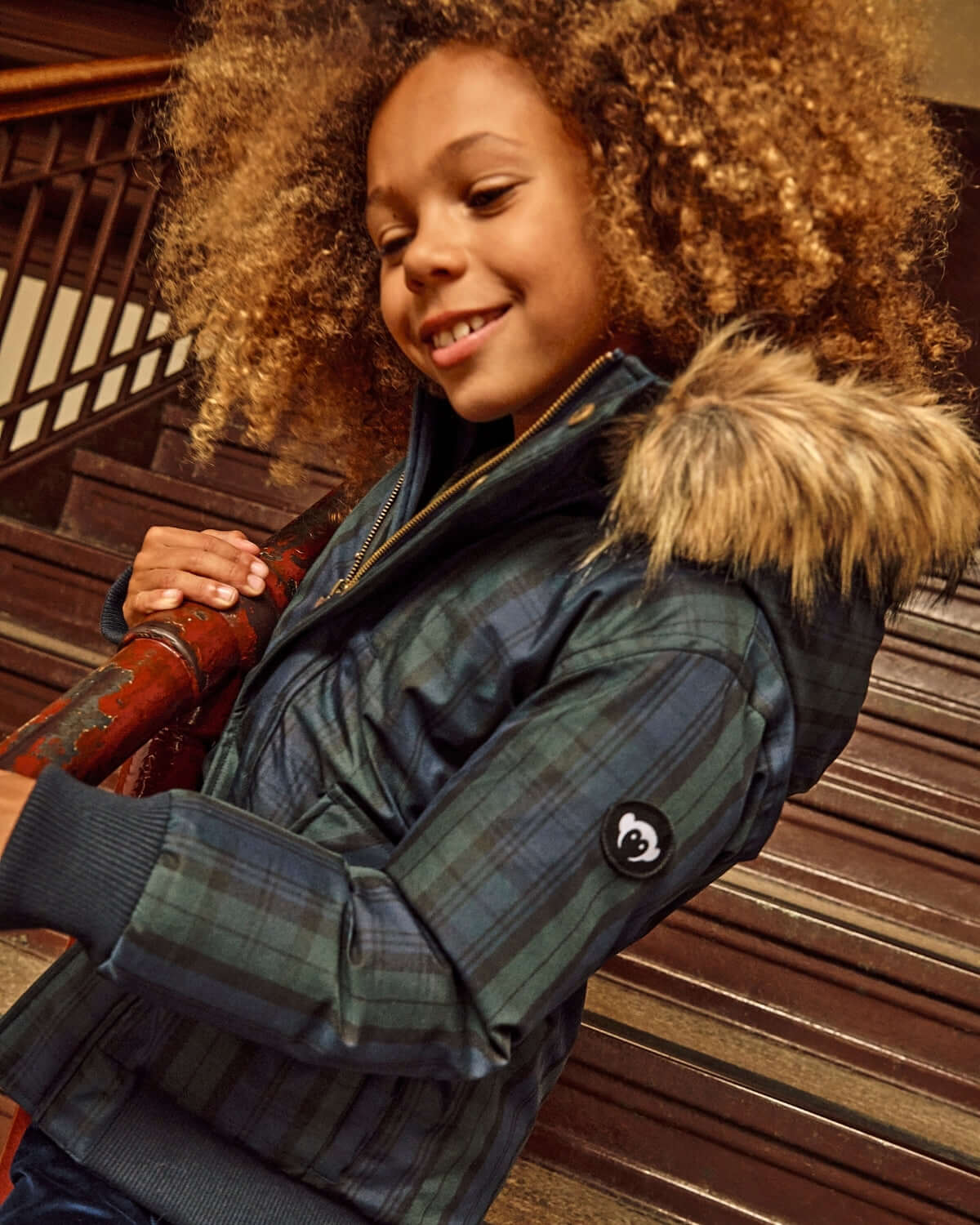 Black Watch Tartan City Transit Coat
