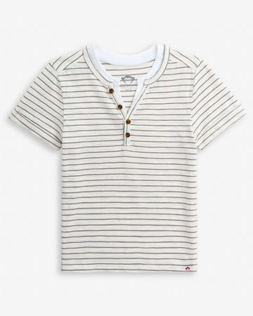 Light Grey Stripe Hilltop Henley