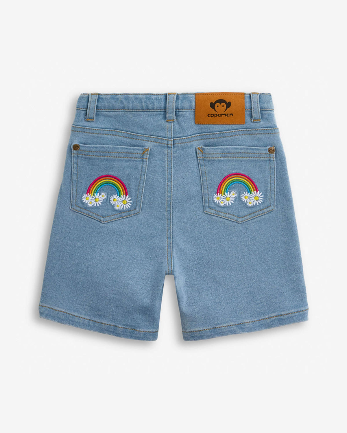 Light Wash Asymmetrical Denim Skort