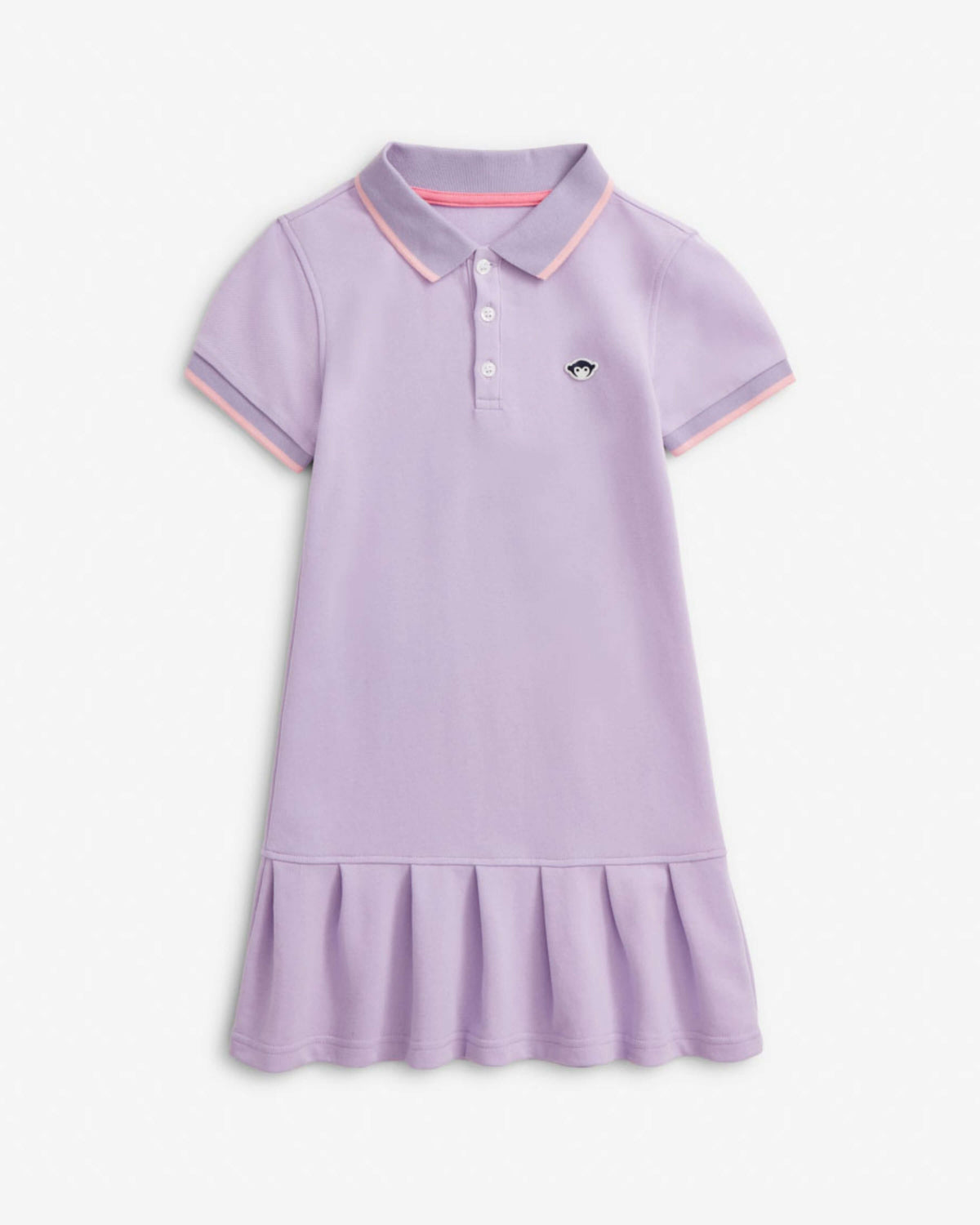 Lilac Polo Pleated Dress