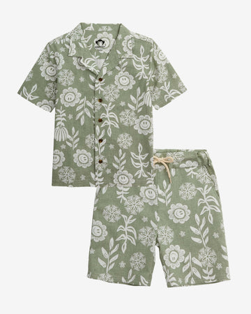 Linen Sage Sunflower Resort Set