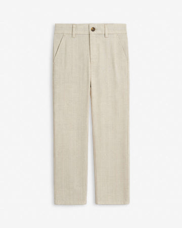 Linen Ivory Beach Pants