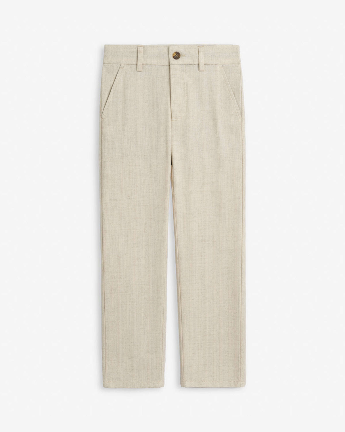 Linen Ivory Beach Pants