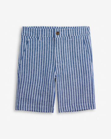 Linen Canopy Stripe Trouser Shorts