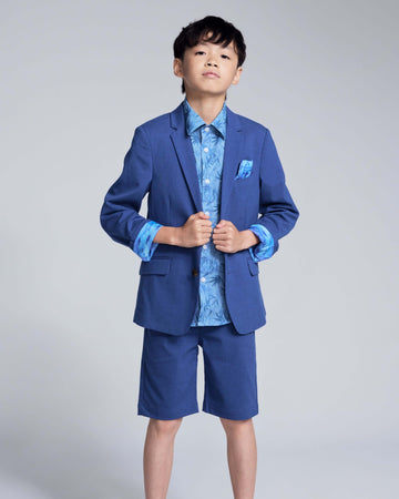 Linen Canopy Blue Sports Jacket