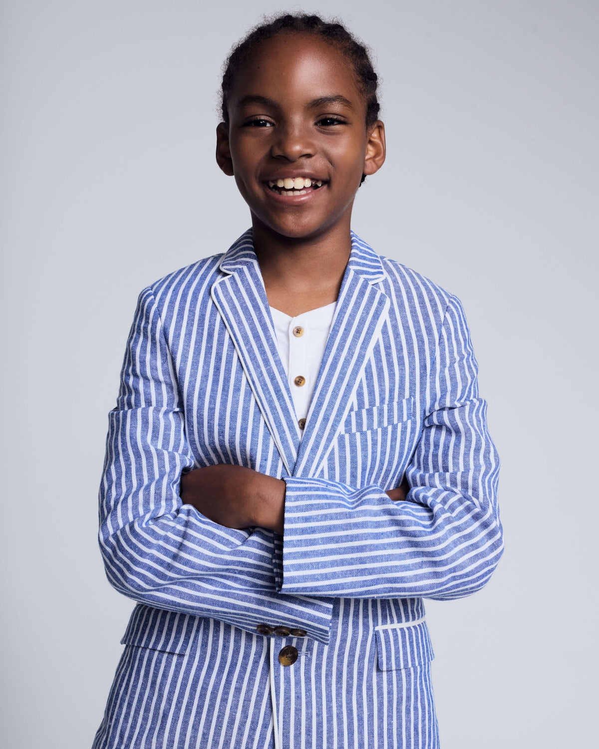 Linen Canopy Stripe Club Blazer