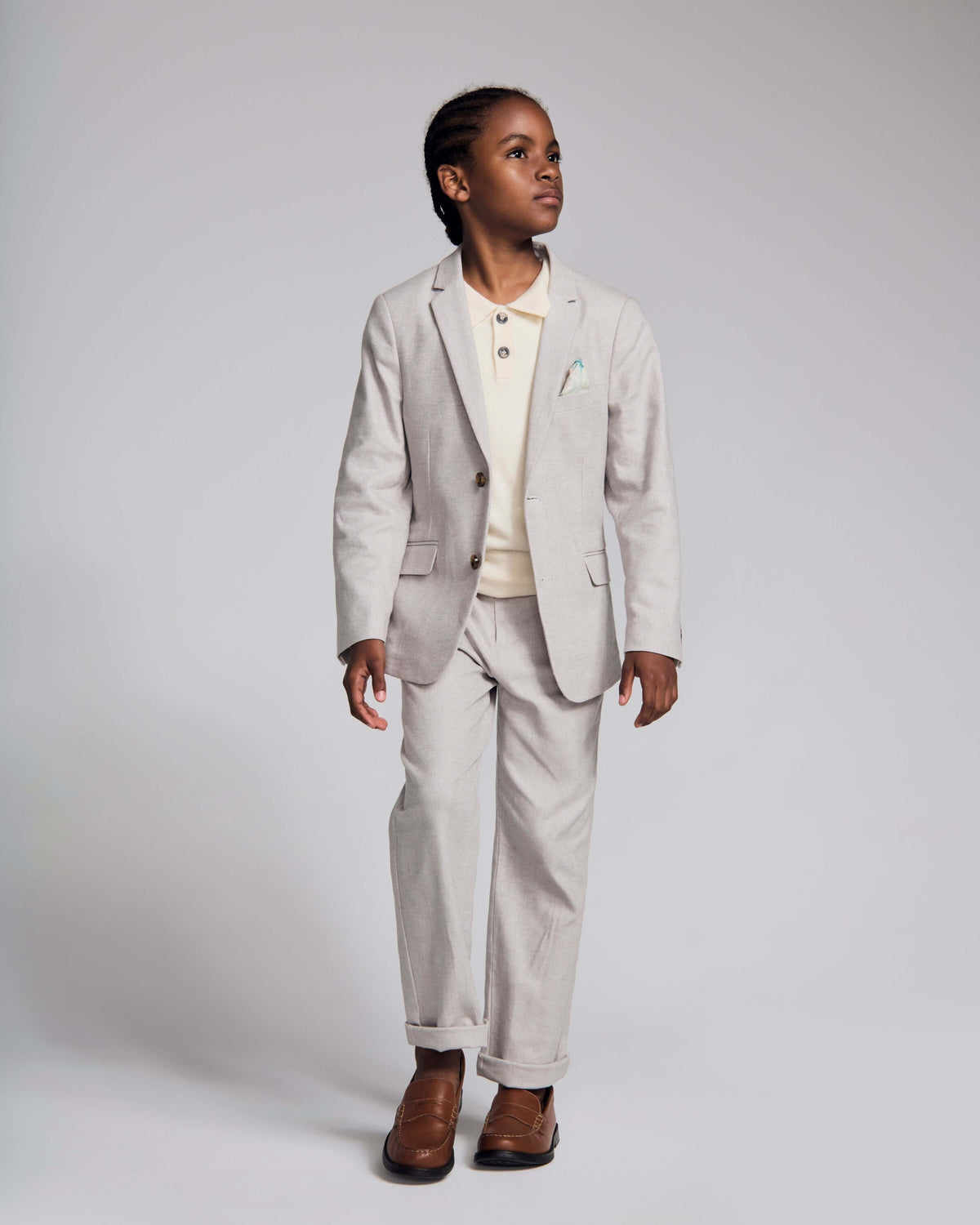Linen Grey Mod Suit