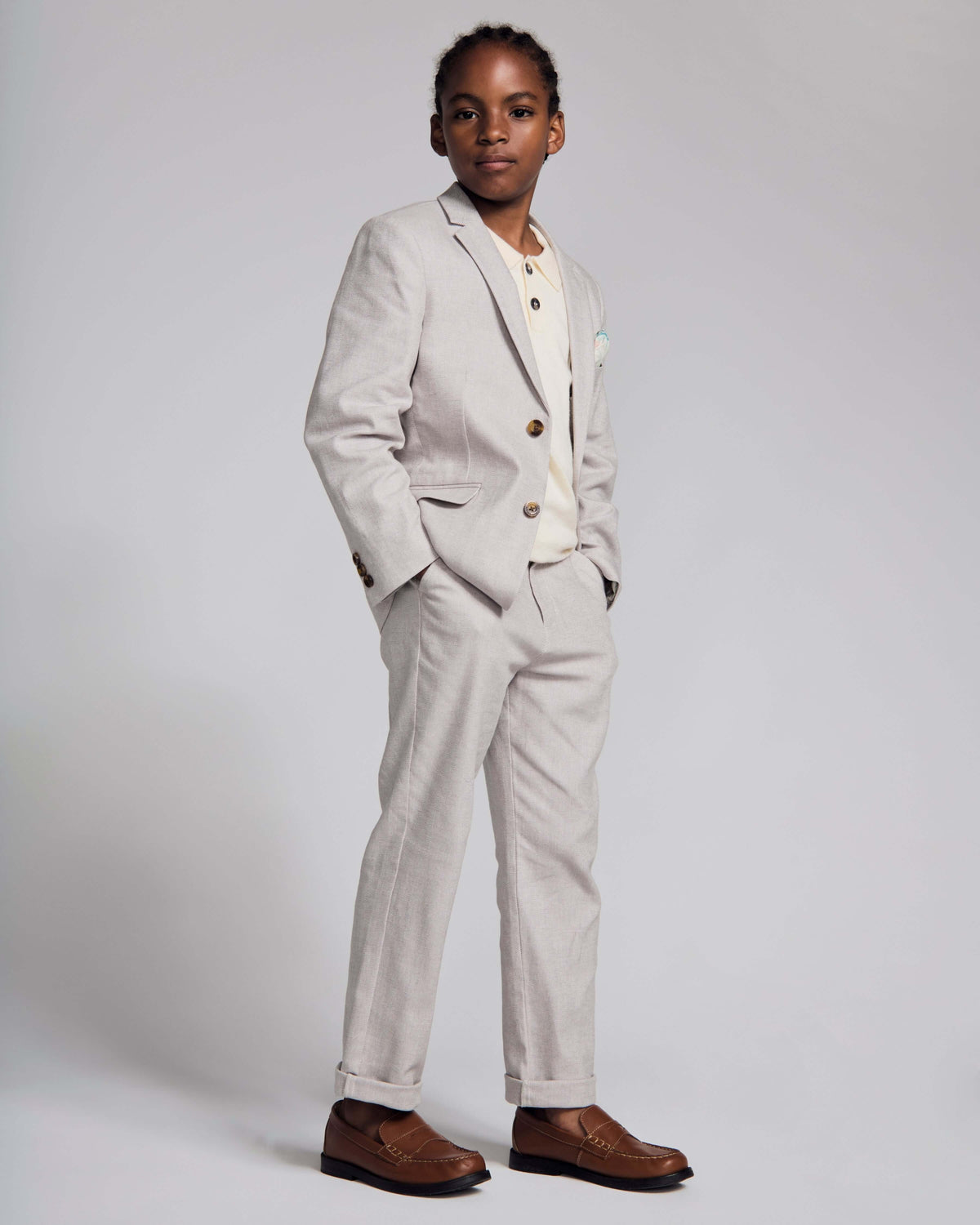 Linen Grey Beach Pants