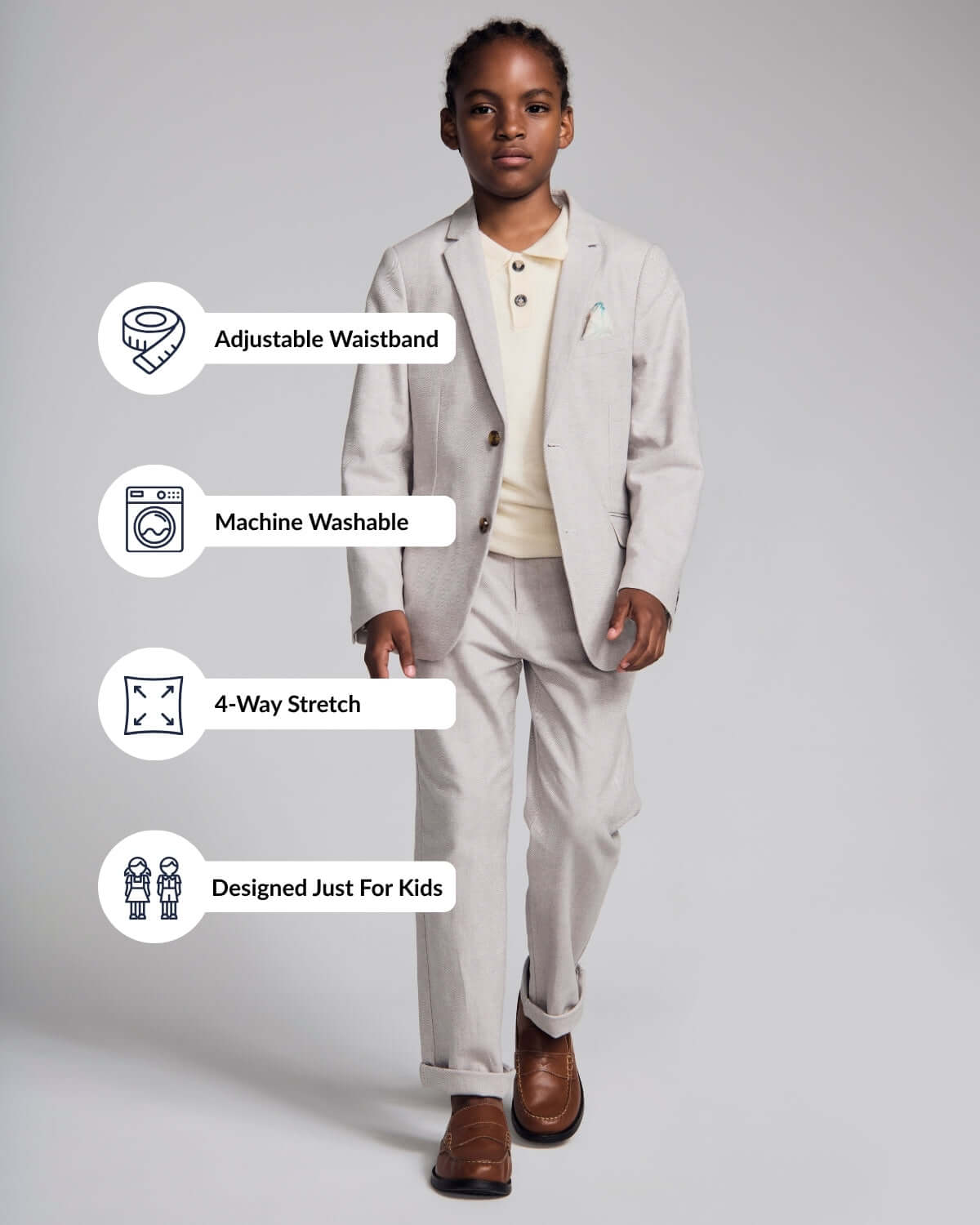 Linen Grey Mod Suit
