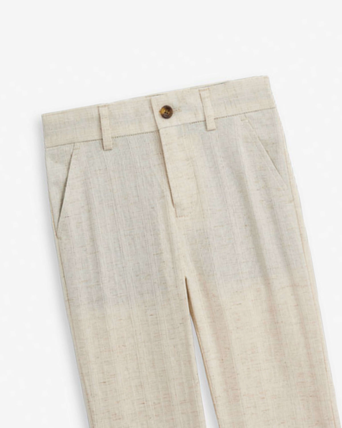 Linen Ivory Beach Pants