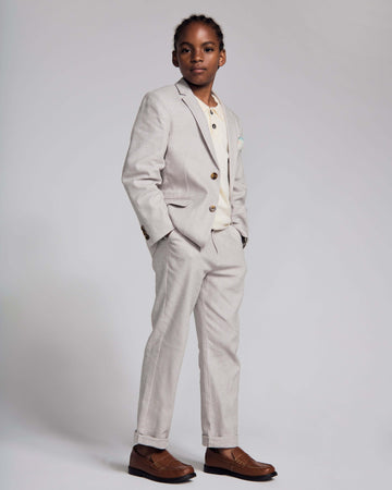Linen Grey Mod Suit