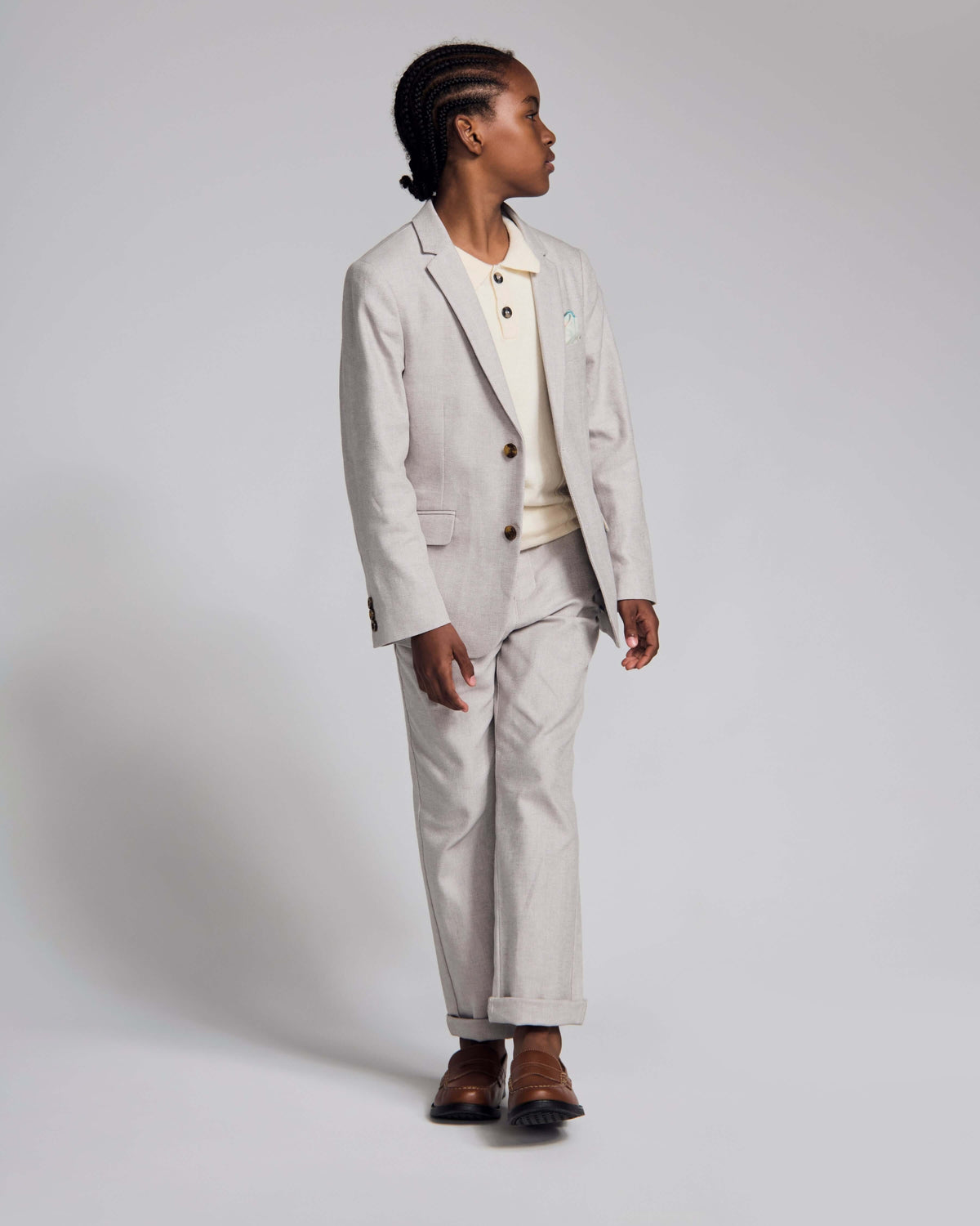 Linen Grey Sports Jacket