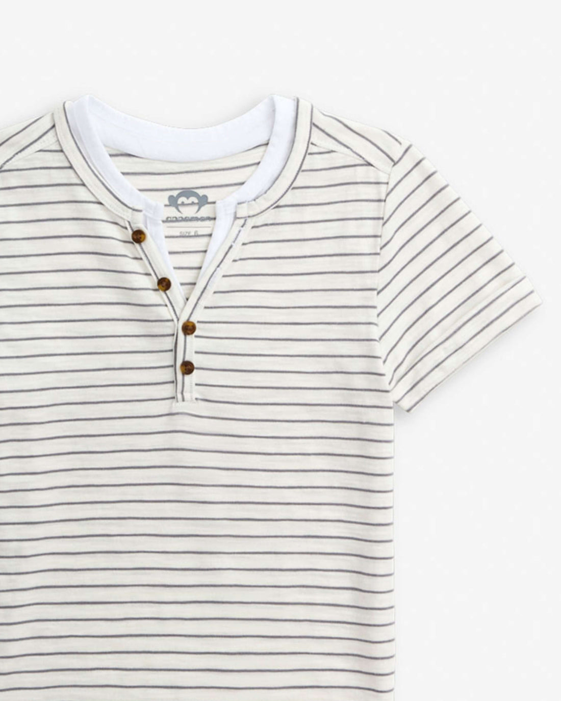 Light Grey Stripe Hilltop Henley