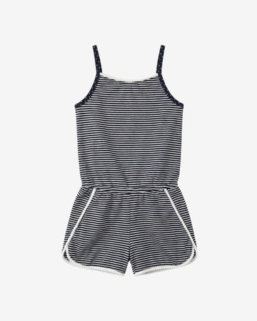 Navy Blue Novia Romper