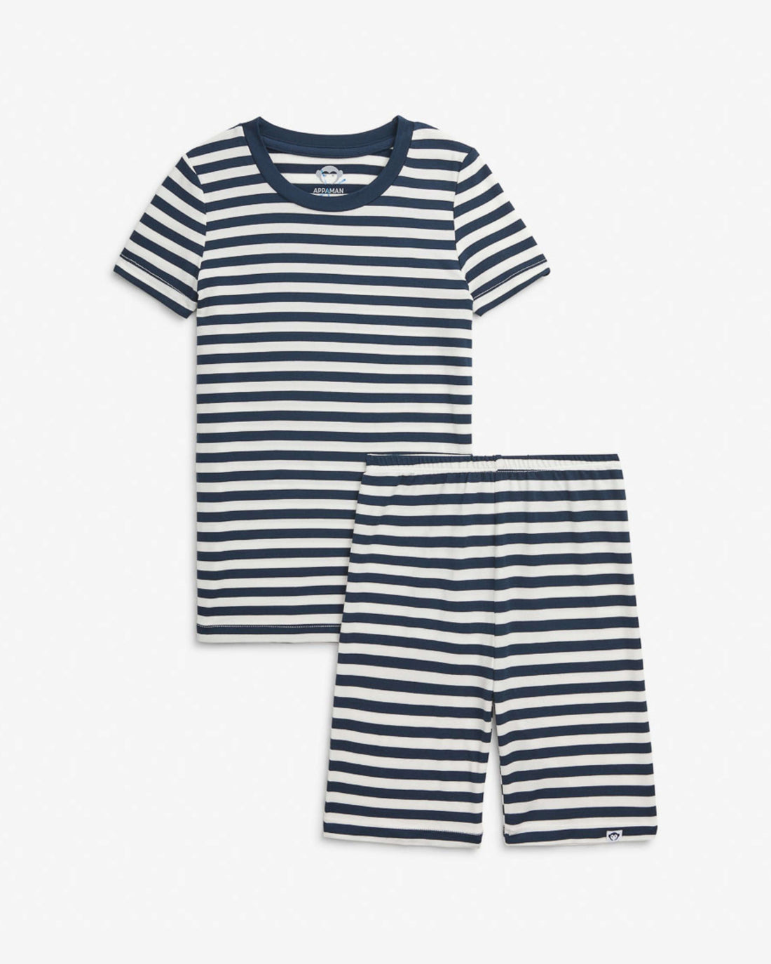 Navy Stripes 2-Piece Short Sleeve Pajama Set