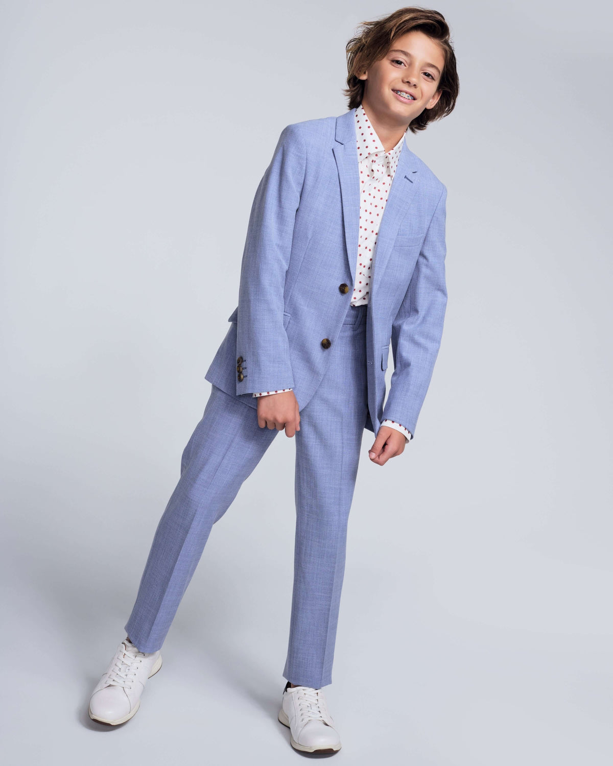 Pacific Blue Stretchy Mod Suit Pants