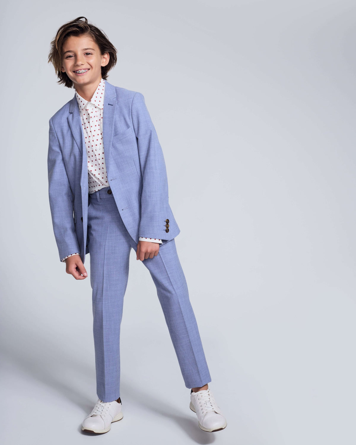 Pacific Blue Stretchy Mod Suit Pants