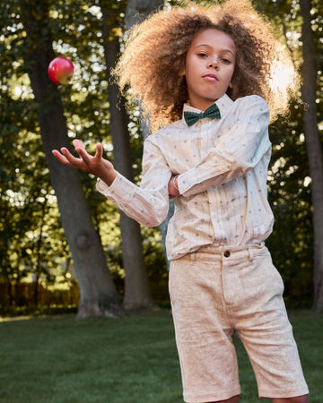 Palm Stripe Standard Button Down Shirt