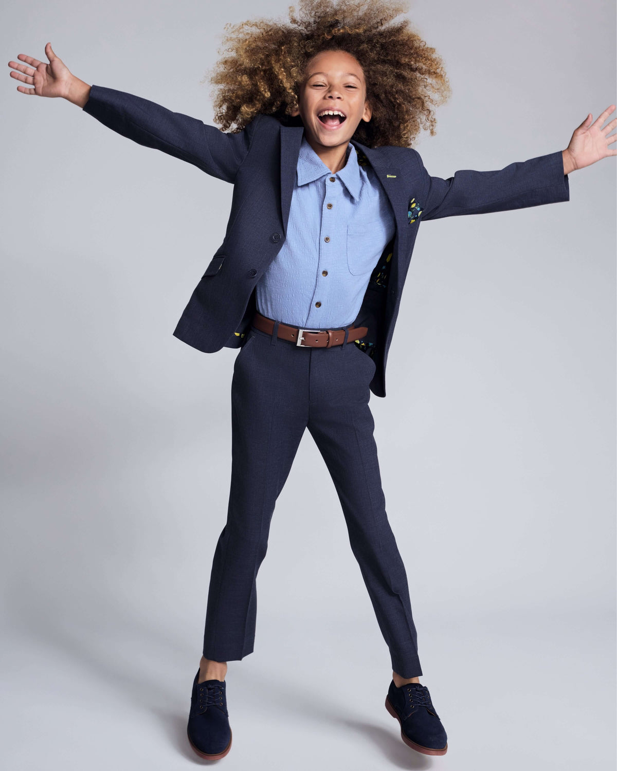 Peacoat Stretchy Mod Suit