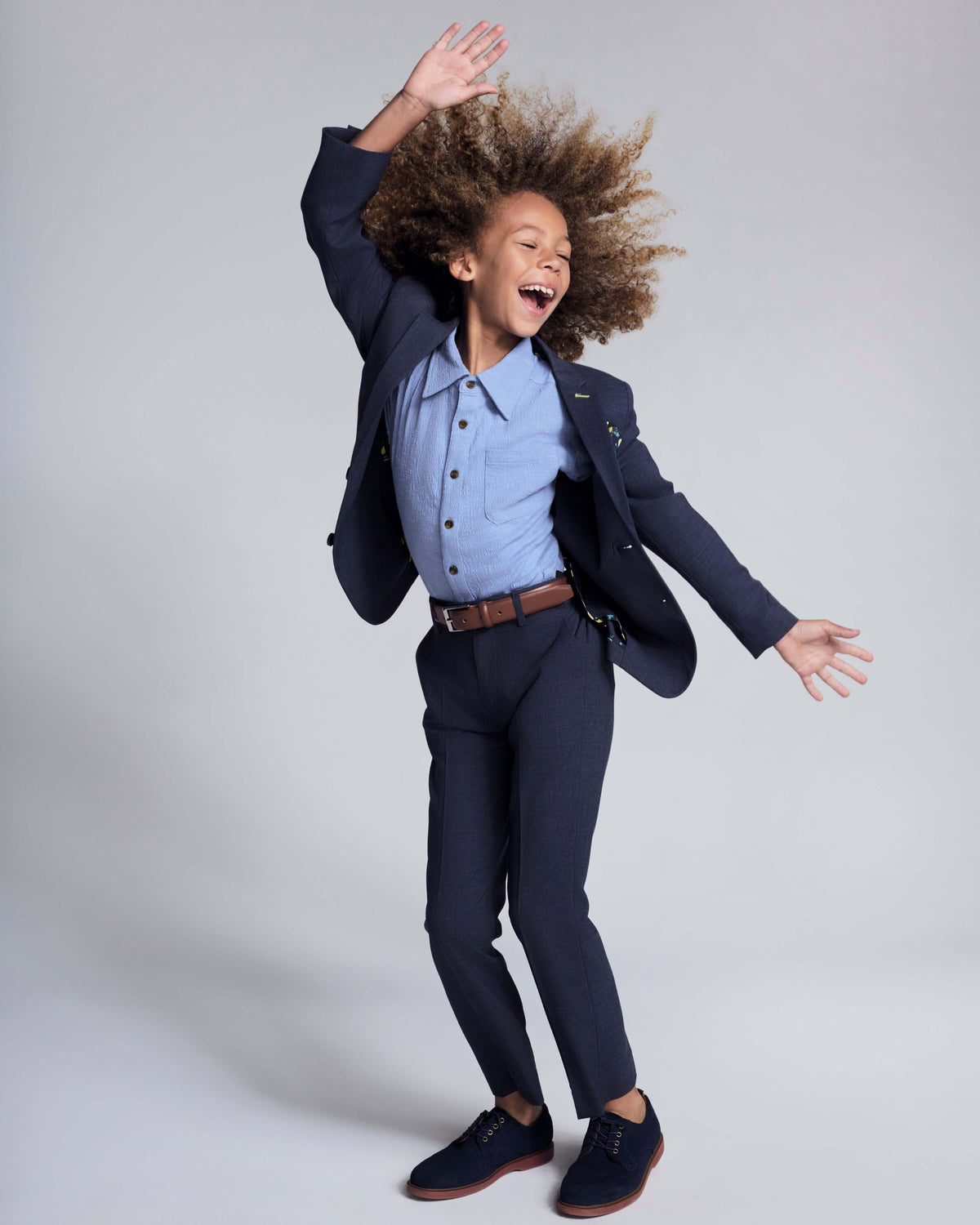 Peacoat Stretchy Mod Suit Pants