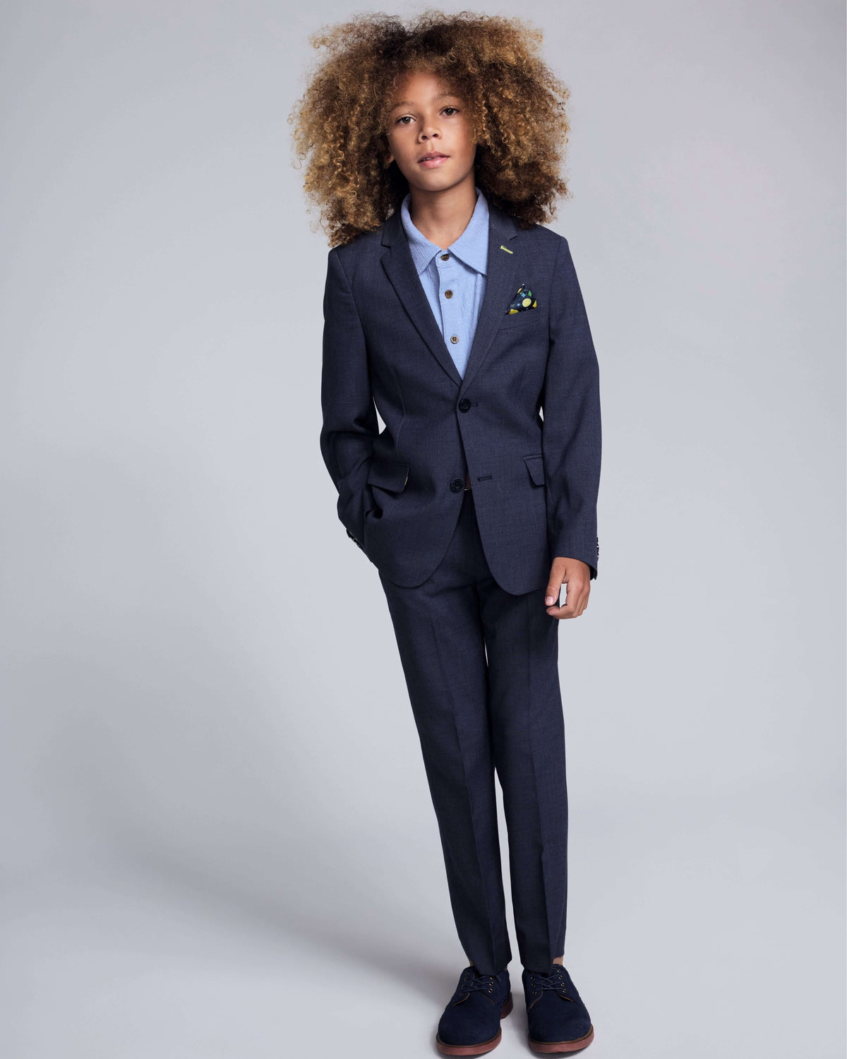 Peacoat Stretchy Mod Suit Pants