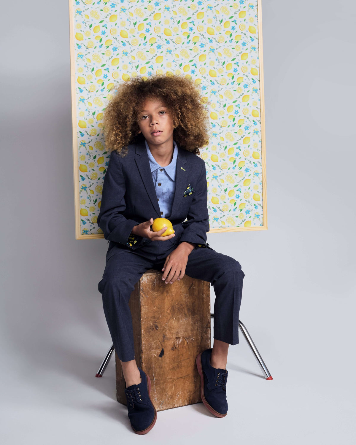 Peacoat Stretchy Mod Suit Pants