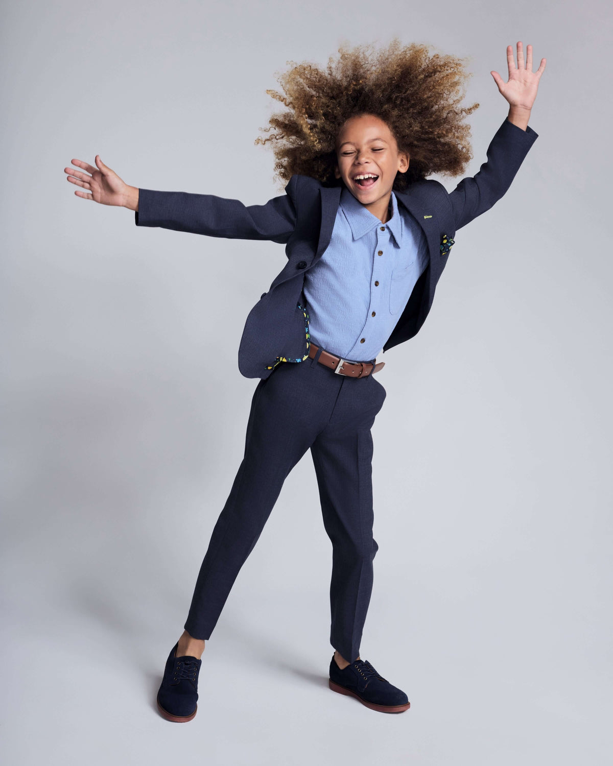 Peacoat Stretchy Mod Suit Pants