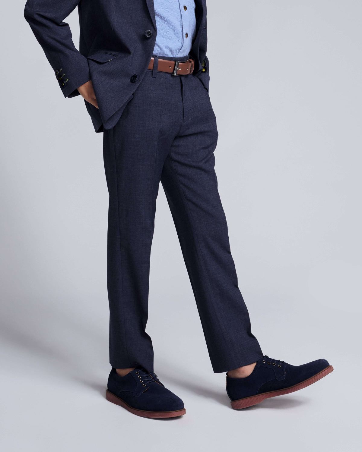 Peacoat Stretchy Mod Suit Pants