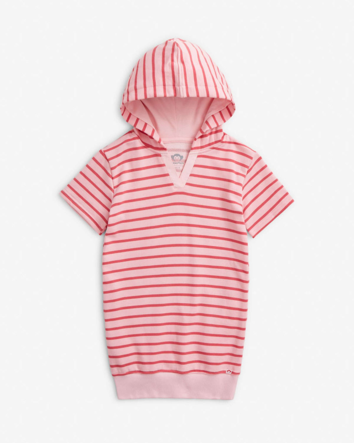 Pink Stripes Hoodie Dress