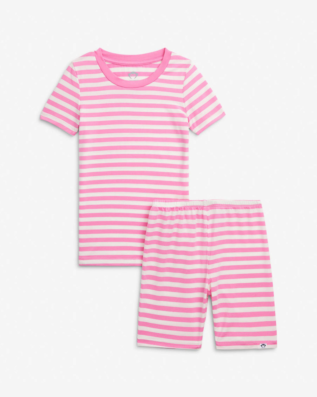 Pink Stripes 2-Piece Short Sleeve Pajama Set