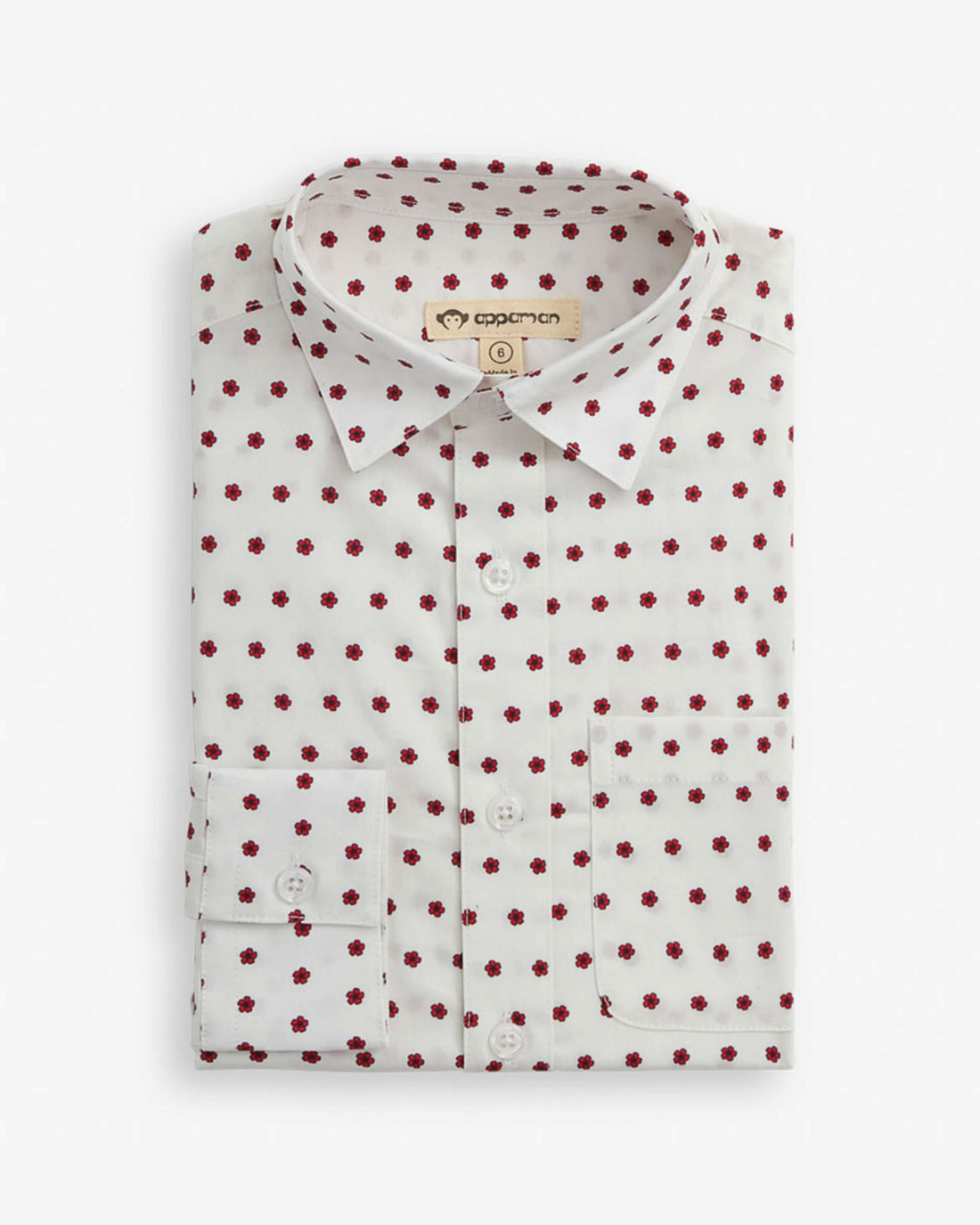 Red Hibiscus Standard Button Down Shirt