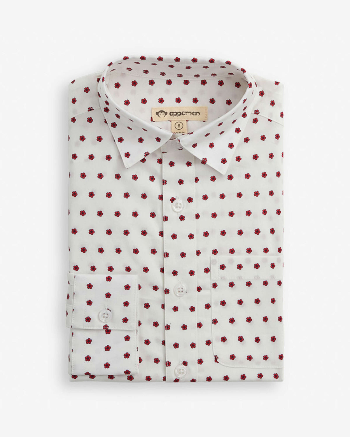 Red Hibiscus Standard Button Down Shirt