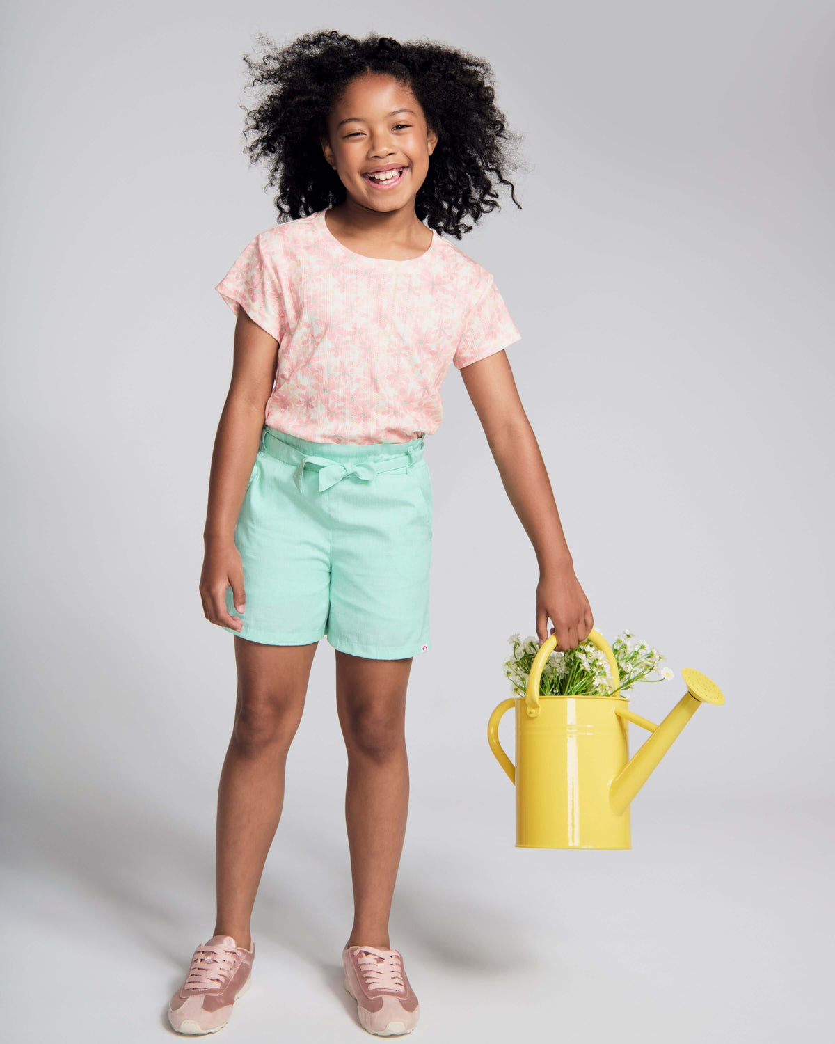 Seafoam Paperbag Shorts