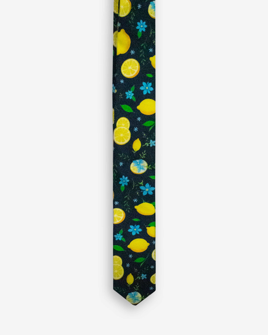 Silk Blue Lemon Zest Tie