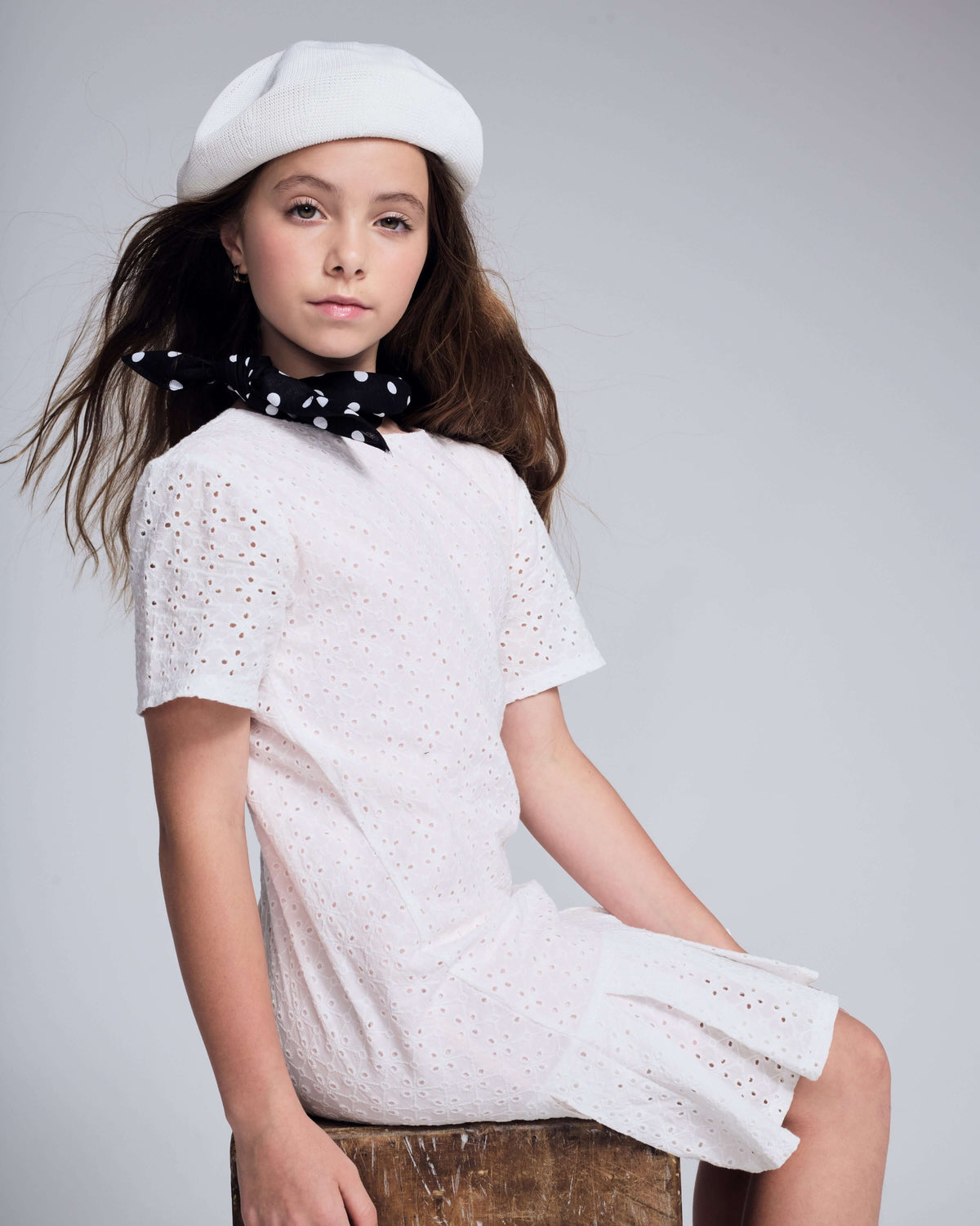 Soft Pink Eyelet Eve Dress