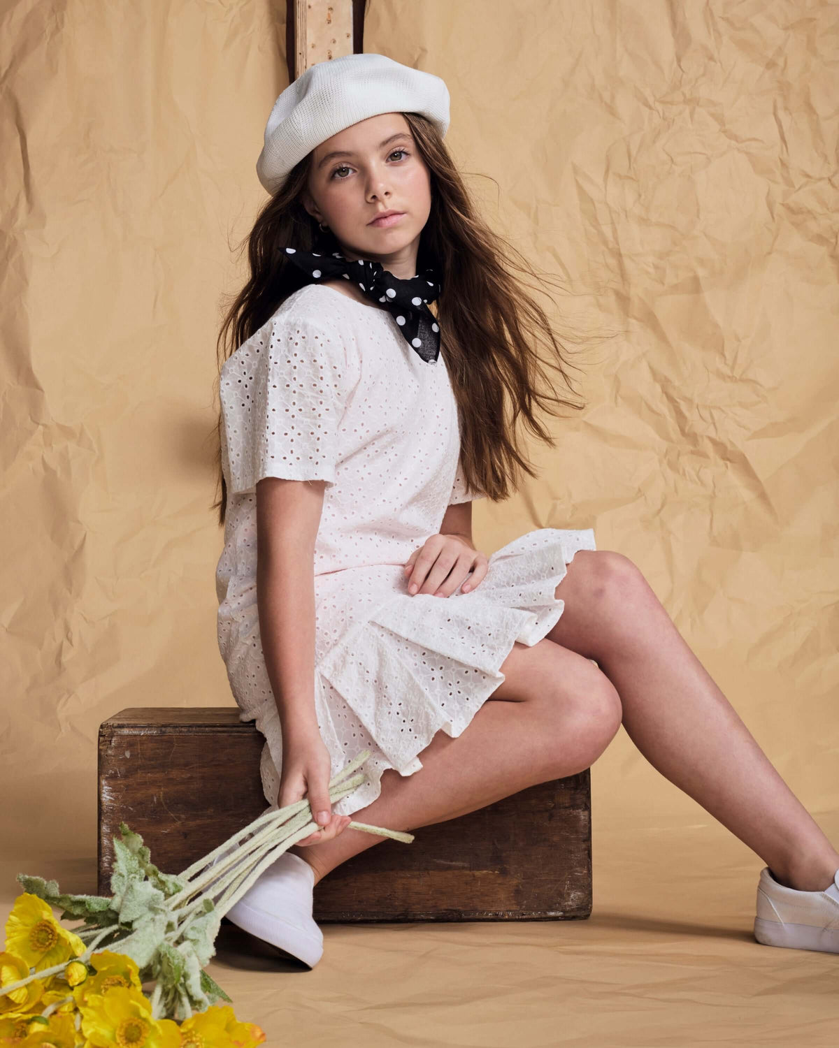 Soft Pink Eyelet Eve Dress