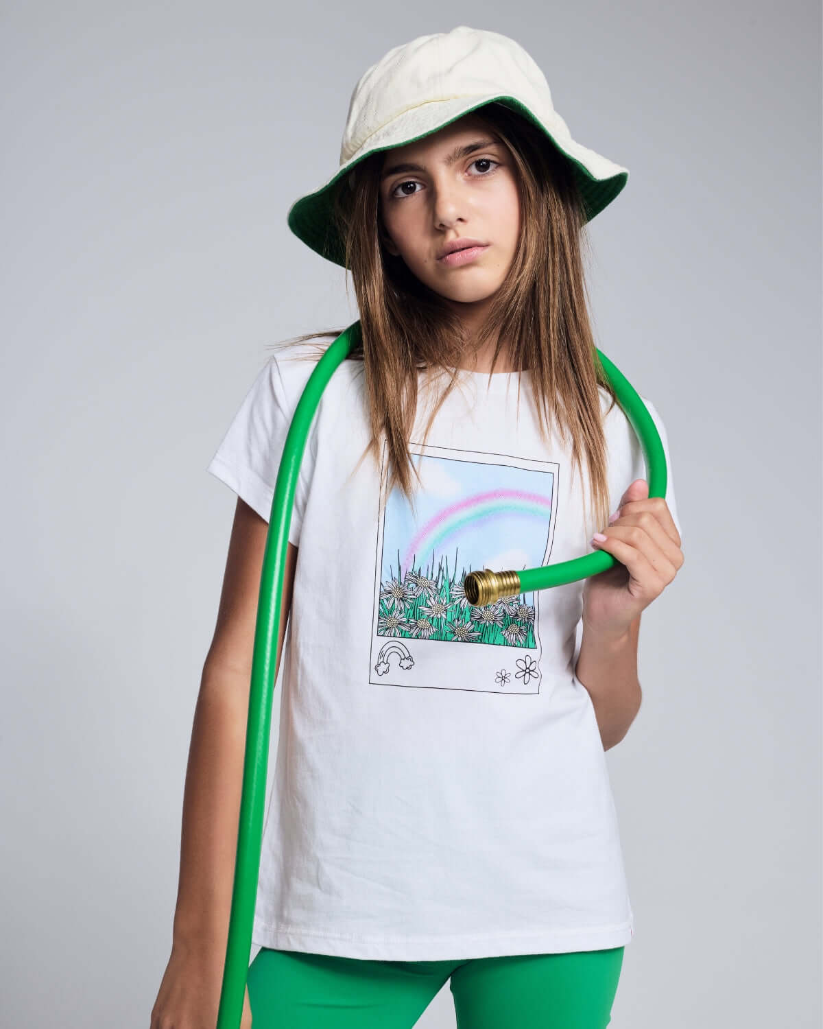 Polaroid White Circle Tee